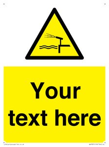 Custom warning water cannon